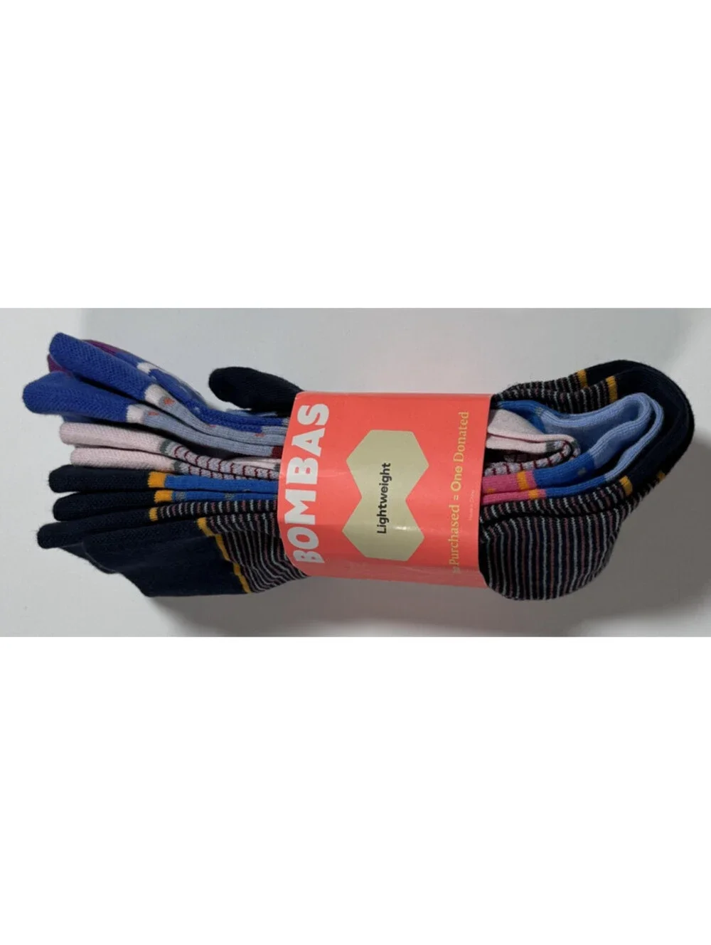 Bombas 4 Pack Calf/ Crew Socks Colorful Lightweight Women's Medium